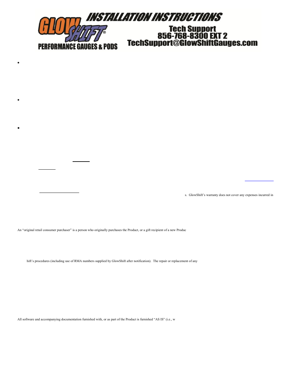 GlowShift Tinted Series 30inHG ~ 30PSI – Boost_Vacuum Gauge User Manual | Page 2 / 3