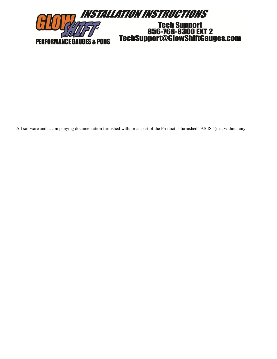 GlowShift 7 Color Series Vacuum Gauge User Manual | Page 3 / 3