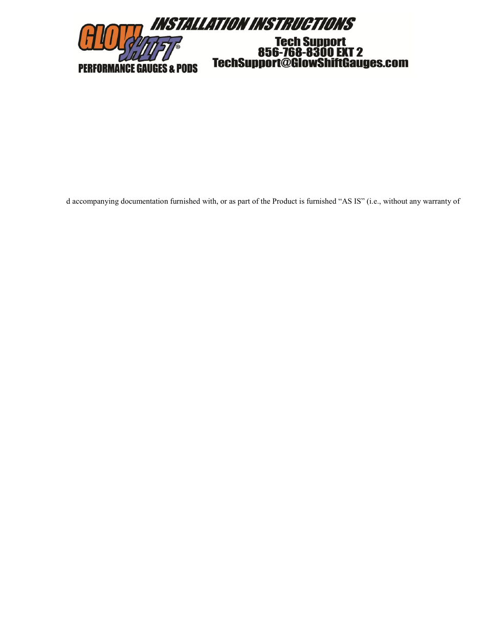 GlowShift 7 Color Series Volt Gauge User Manual | Page 3 / 3