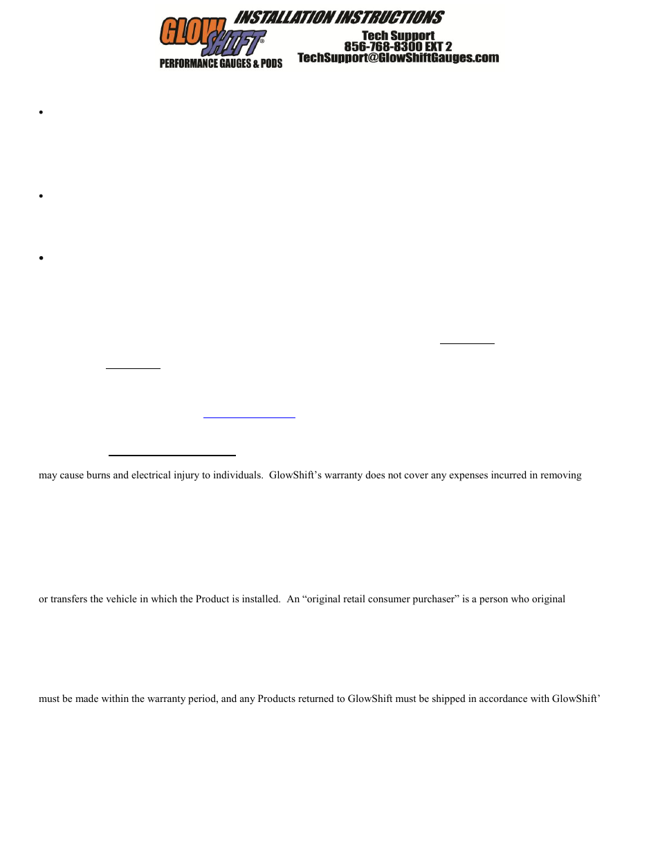 GlowShift 7 Color Series 35 PSI, 60 PSI, 100 PSI Boost Gauge User Manual | Page 2 / 3