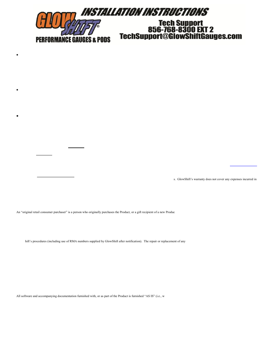 GlowShift Tinted Series Transmission Temperature Gauge User Manual | Page 2 / 3