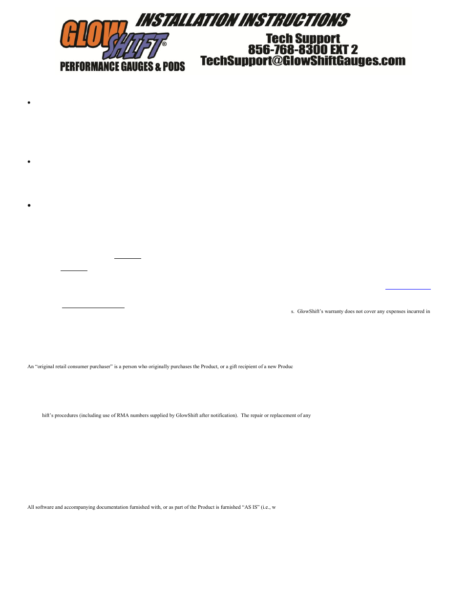 GlowShift Tinted Series Fuel Pressure Gauge User Manual | Page 2 / 3