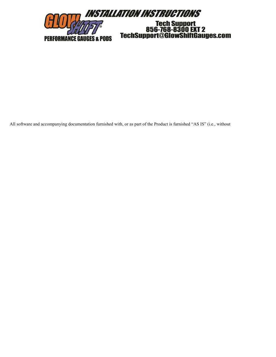 GlowShift Digital Series Volt Gauge User Manual | Page 3 / 3