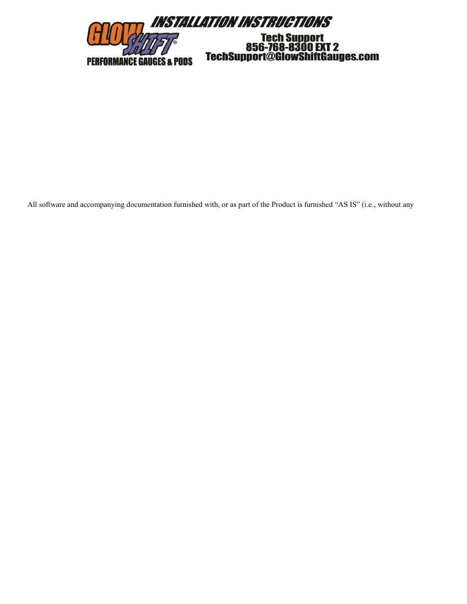 GlowShift 7 Color Series BAR Oil Pressure Gauge User Manual | Page 3 / 3