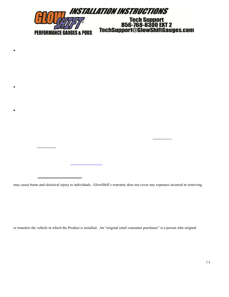 GlowShift Digital Series Celsius Transmission Temperature Gauge User Manual | Page 2 / 3