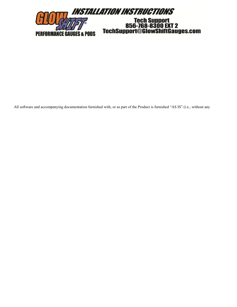 GlowShift Digital Series Celsius Transmission Temperature Gauge User Manual | Page 3 / 3