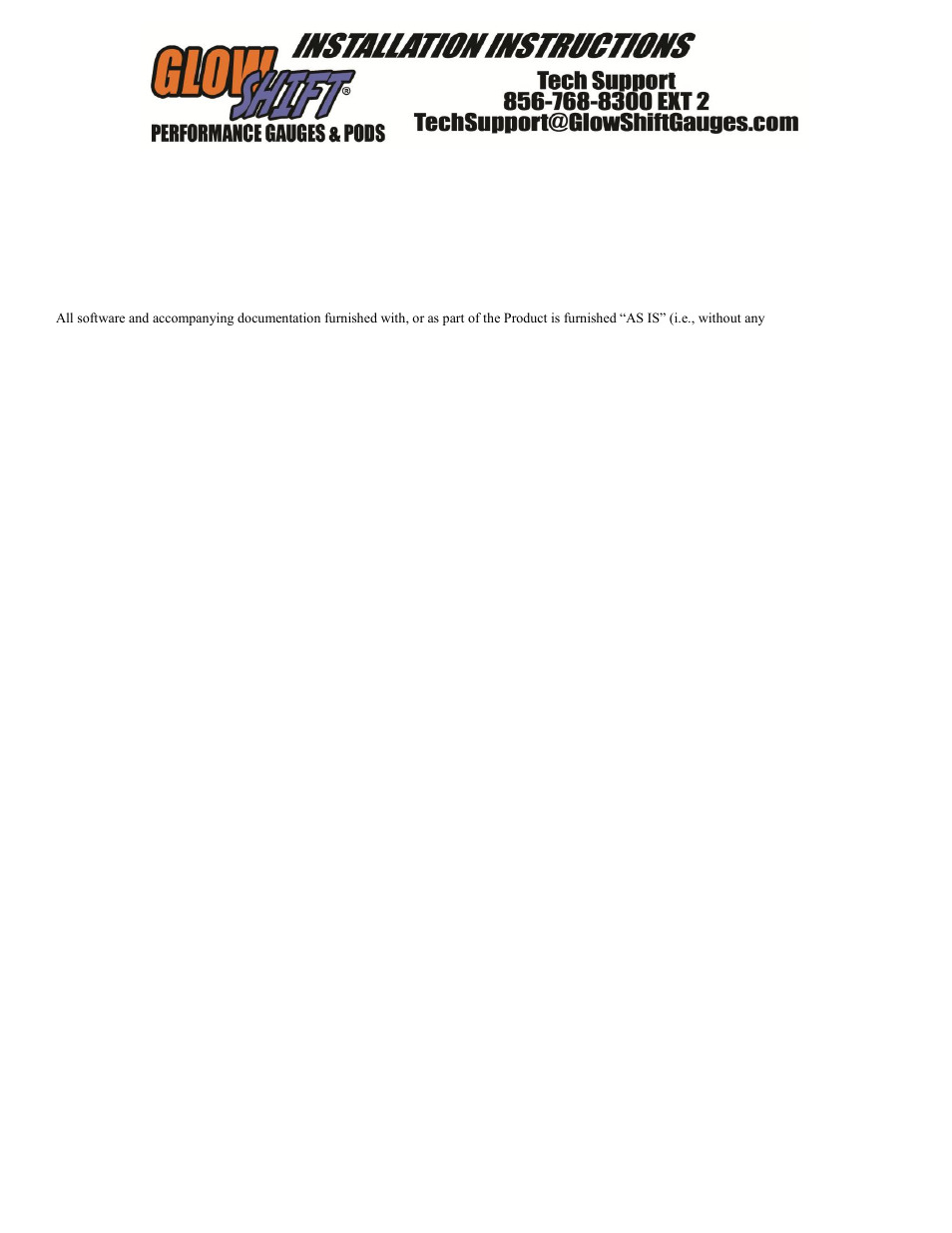 GlowShift 7 Color Series 30 PSI Fuel Pressure Gauge User Manual | Page 3 / 3