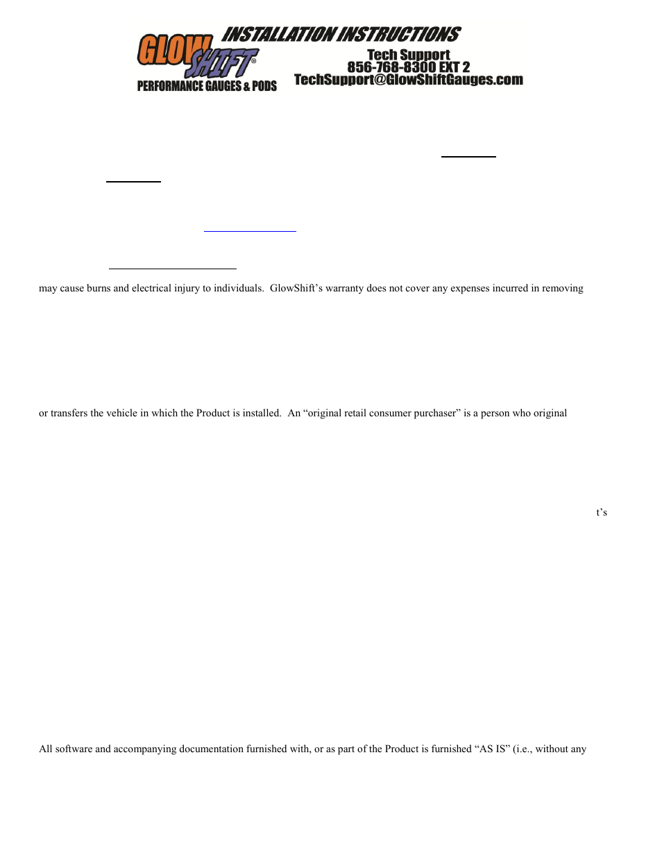 GlowShift Digital Series Boost & EGT Combo Gauge User Manual | Page 3 / 4