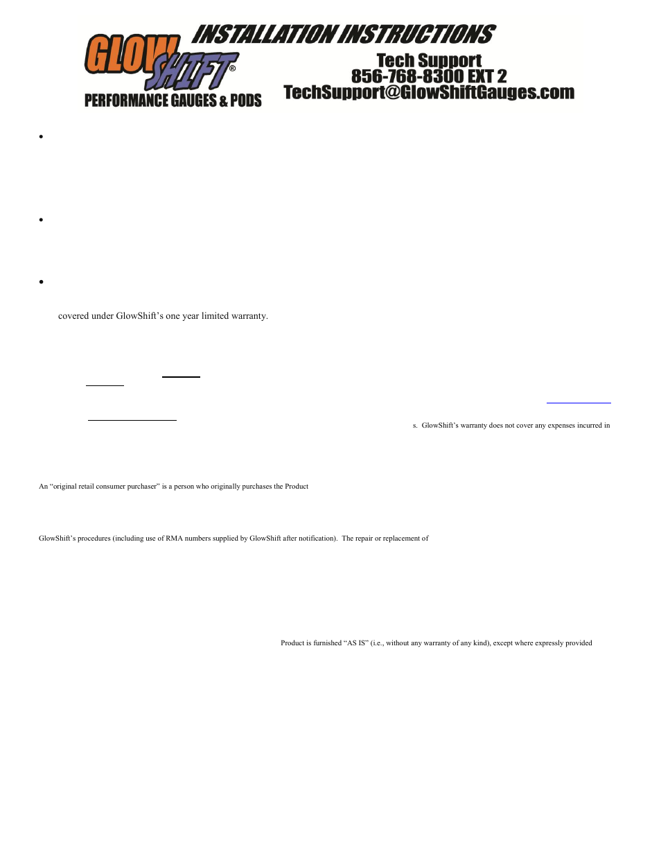 GlowShift 3in1 Diesel Combination Gauge, Pressure User Manual | Page 3 / 3