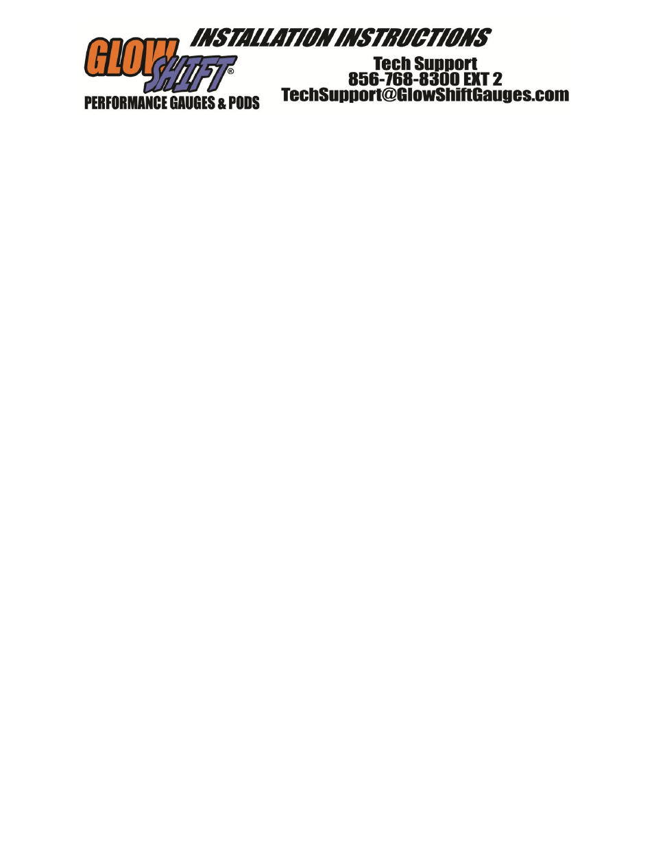 GlowShift Digital Series Boost & Oil Pressure Combo Gauge User Manual | Page 4 / 4