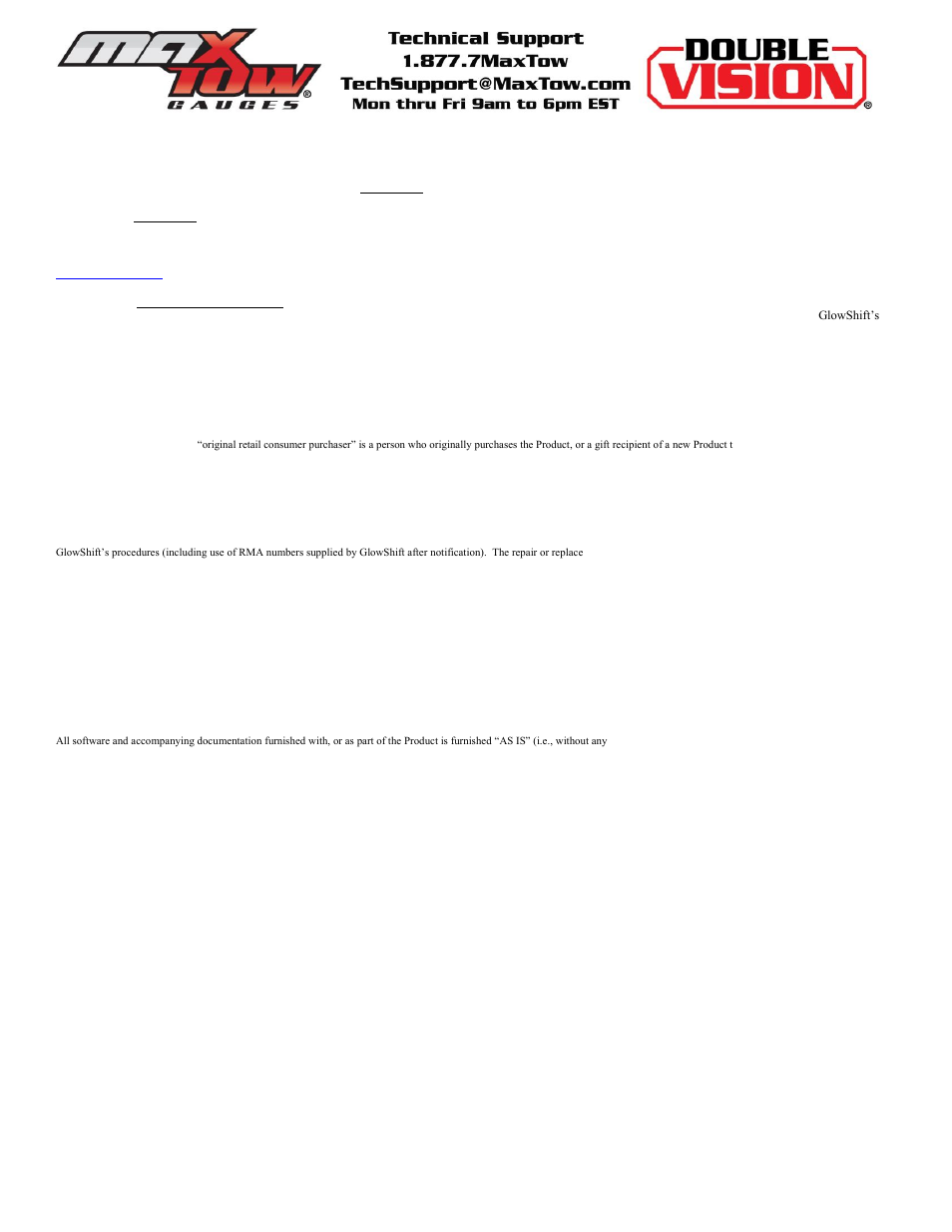 GlowShift MaxTow Series Exhaust Gas Temperature Gauge User Manual | Page 3 / 3