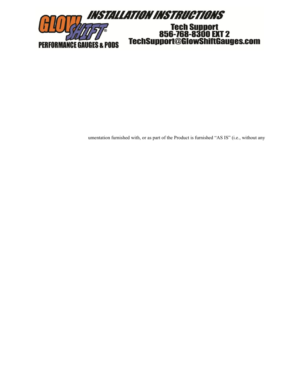 GlowShift 7 Color Series Narrowband Air_Fuel Ratio Gauge User Manual | Page 3 / 3