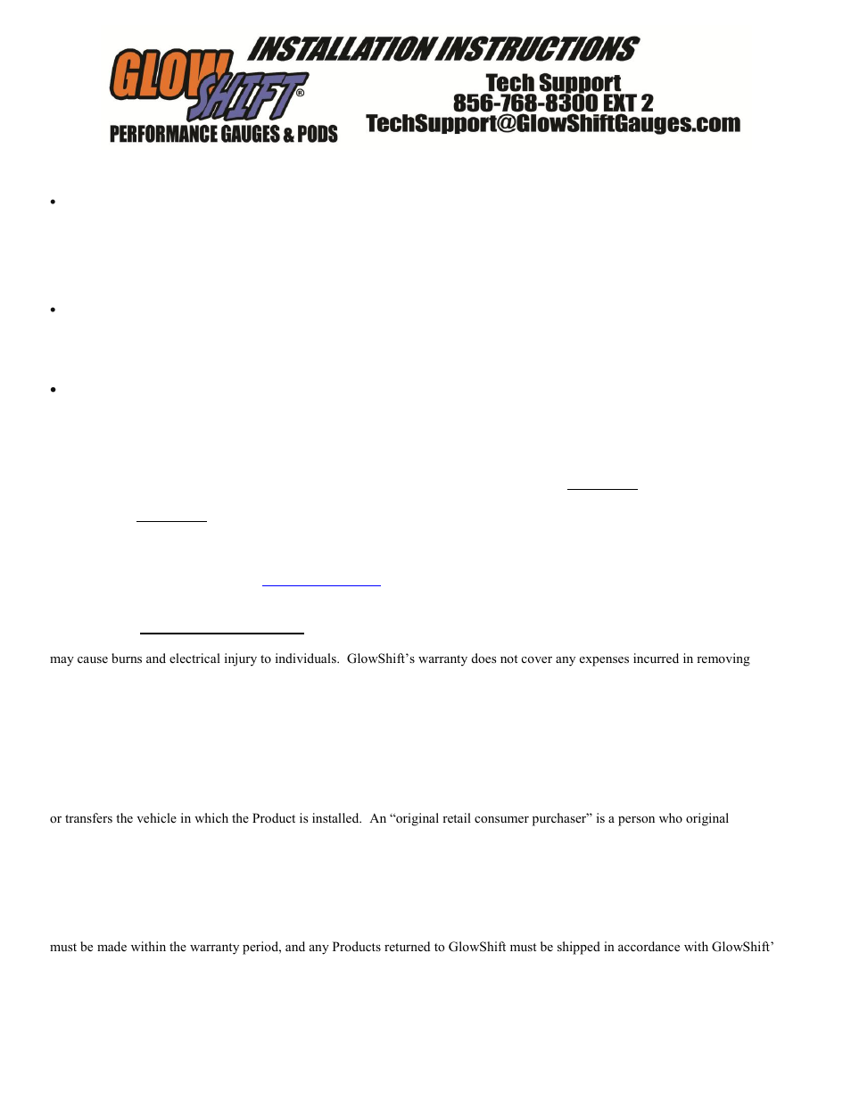 GlowShift Digital Series Boost_Vacuum Gauge User Manual | Page 2 / 3