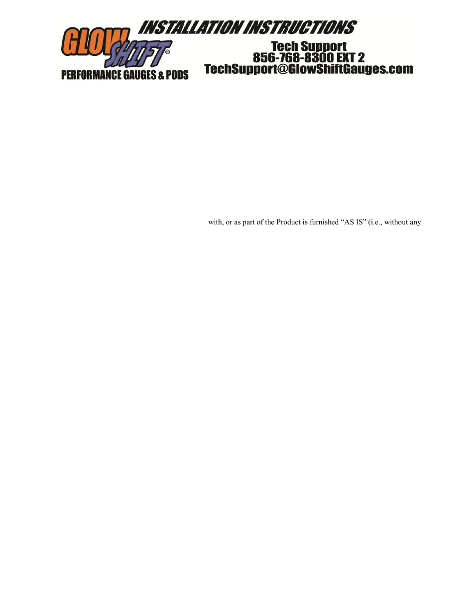 GlowShift Digital Series Boost_Vacuum Gauge User Manual | Page 3 / 3