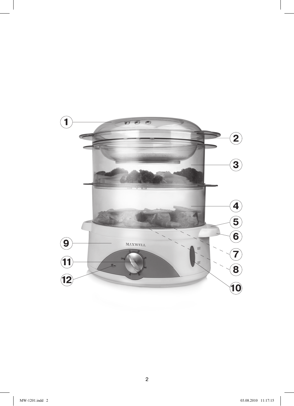 MAXWELL MW-1201 W User Manual | Page 2 / 44