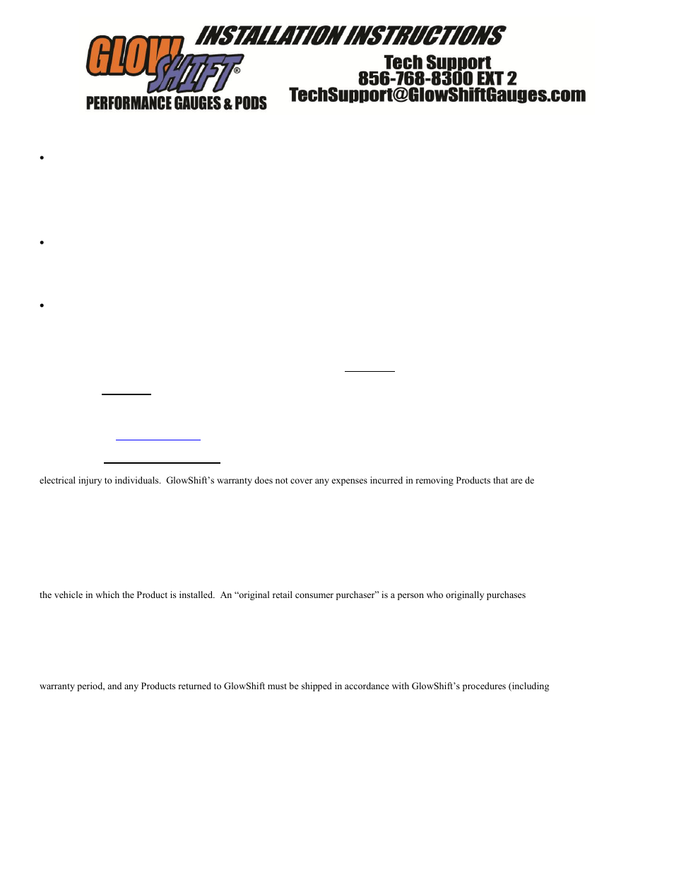 GlowShift 7 Color Series 200 PSI Air Pressure Gauge User Manual | Page 2 / 3