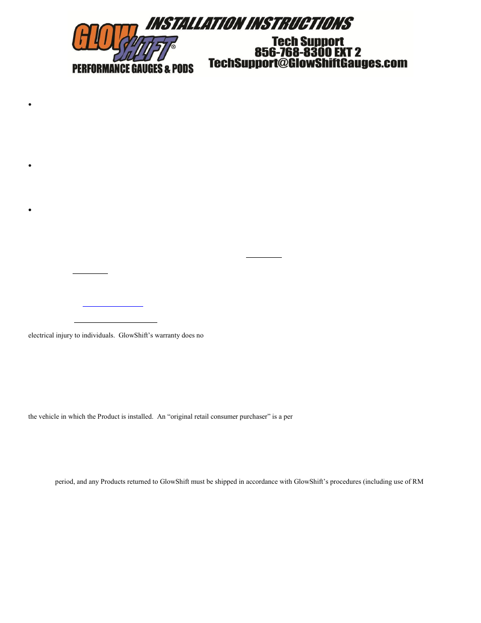 GlowShift 7 Color Series Transmission Temperature Gauge User Manual | Page 2 / 3