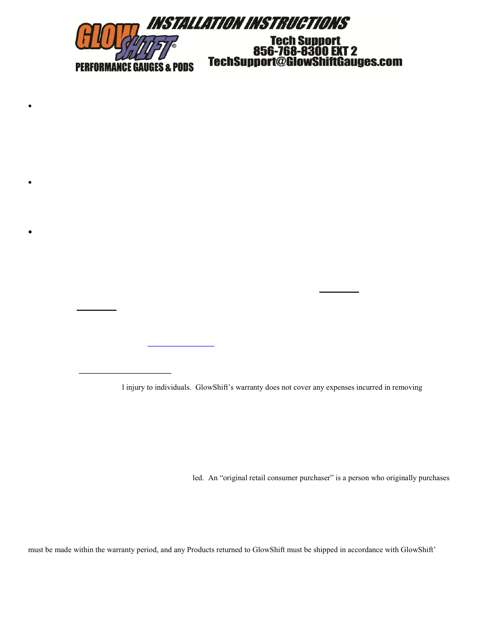 GlowShift Digital Series Water Temperature Gauge User Manual | Page 2 / 3