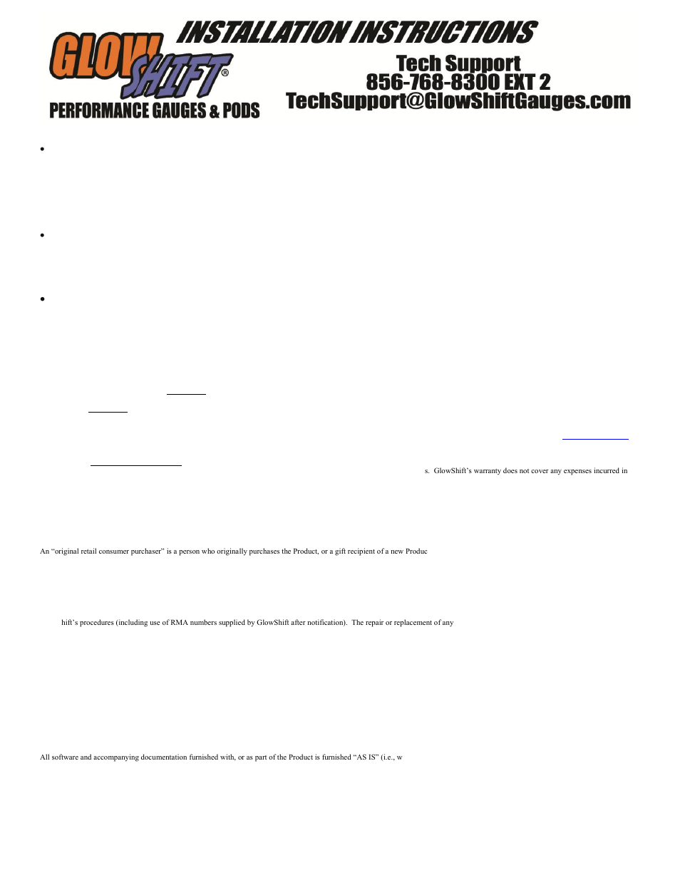 GlowShift Tinted Series Air_Fuel Ratio Gauge User Manual | Page 2 / 3