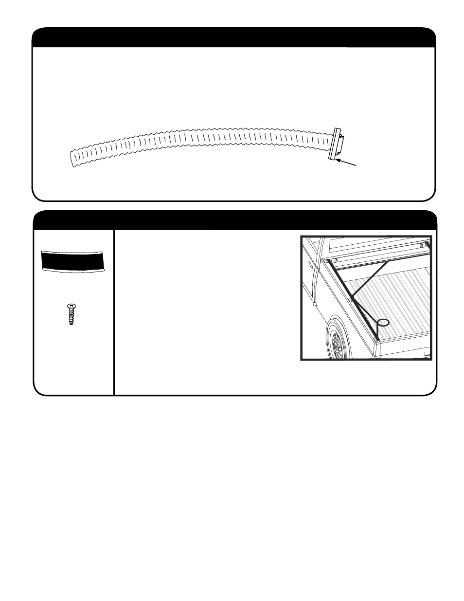 Step 8: attaching top cover & velcro to pull strap, Step 7: installing drain tubes | Pace-Edwards JR Series Nissan Frontier Crew Cab Extra Short Bed User Manual | Page 5 / 8