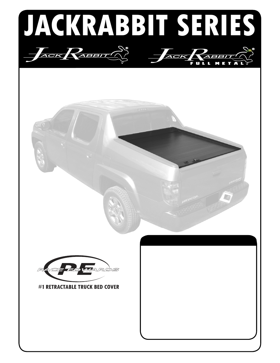Pace-Edwards JR Series Honda Ridgeline User Manual | 8 pages