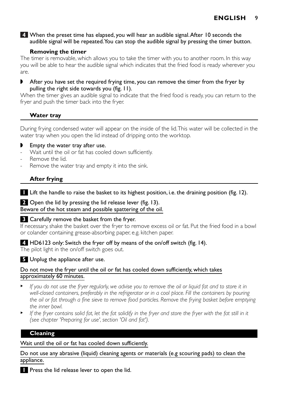 Philips HD6121 User Manual | Page 9 / 148
