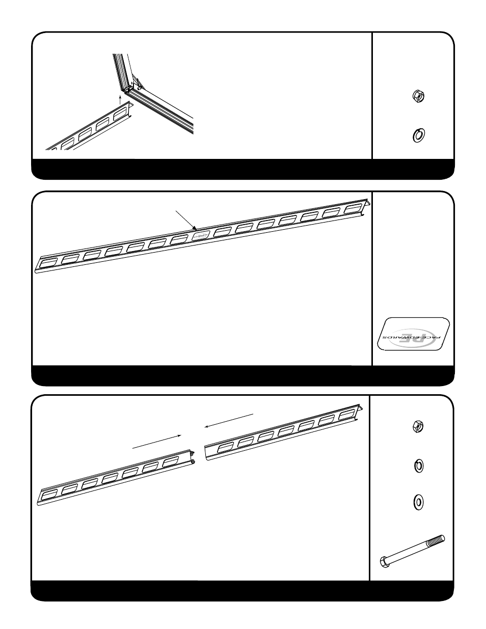 Step 8: install decal o ver splice joints | Pace-Edwards Utility Rig Rack User Manual | Page 11 / 16