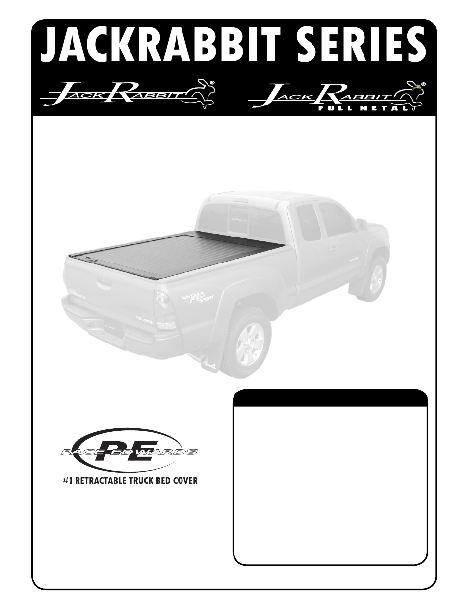 Pace-Edwards JR Series Toyota Tacoma User Manual | 8 pages