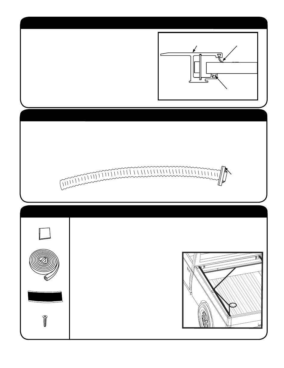 Step 6: lubricating & placing the sweep seals, Step 8: attaching top cover & velcro to pull strap, Step 7: installing drain tubes | Pace-Edwards JR Series Toyota Tacoma User Manual | Page 5 / 8