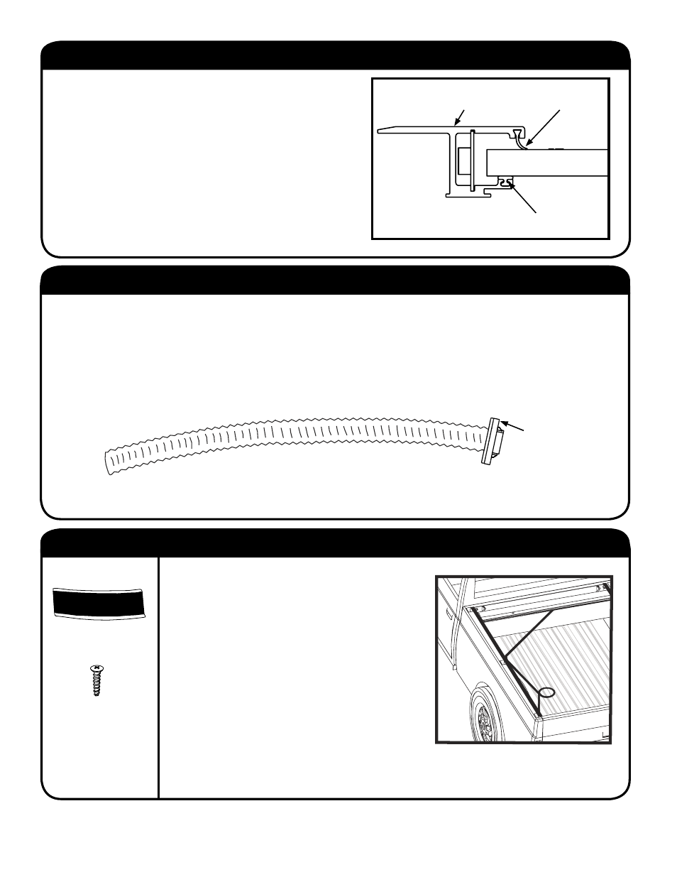 Step 7: lubricating & placing the sweep seals, Step 9: attaching top cover & velcro to pull strap, Step 8: installing drain tubes | Pace-Edwards JR Series Ford Explorer Sport Trac User Manual | Page 6 / 8
