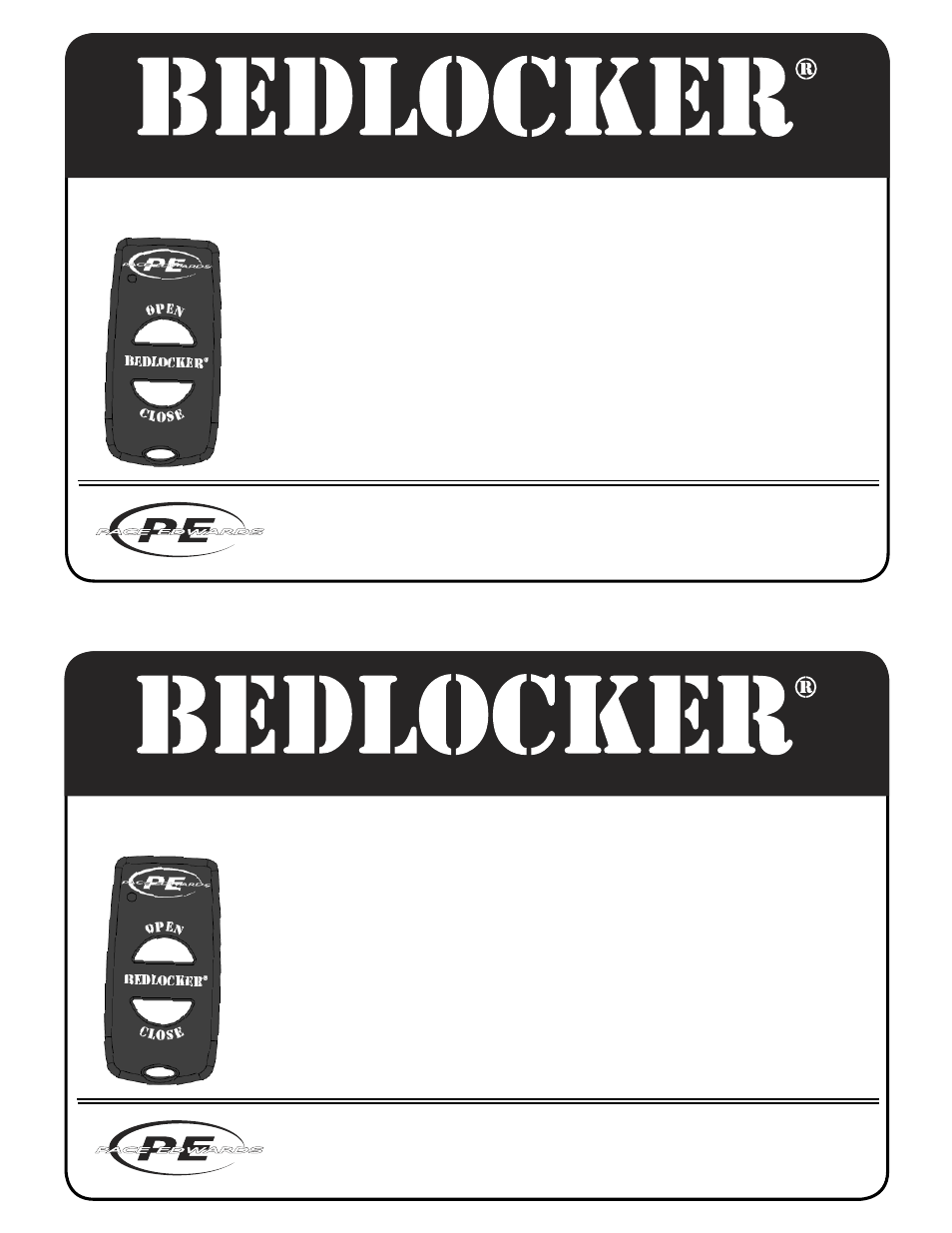 Pace-Edwards BL Remote Programming (Newer Units) User Manual | 1 page