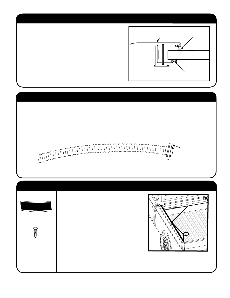 Step 5: lubricating & placing the sweep seals, Step 7: attaching top cover & velcro to pull strap, Step 6: installing drain tubes | Pace-Edwards JR Series Toyota Hilux User Manual | Page 5 / 8