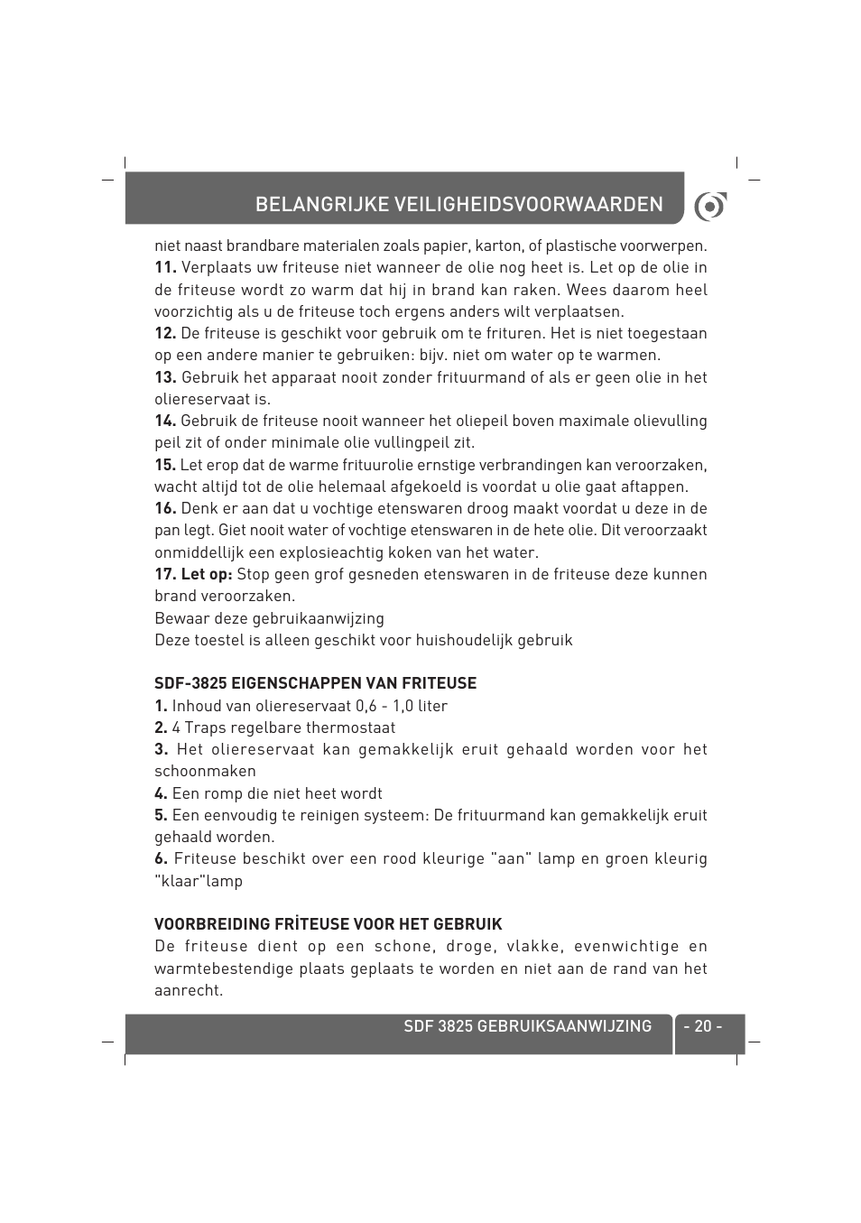 SINBO SDF 3825 User Manual | Page 21 / 48