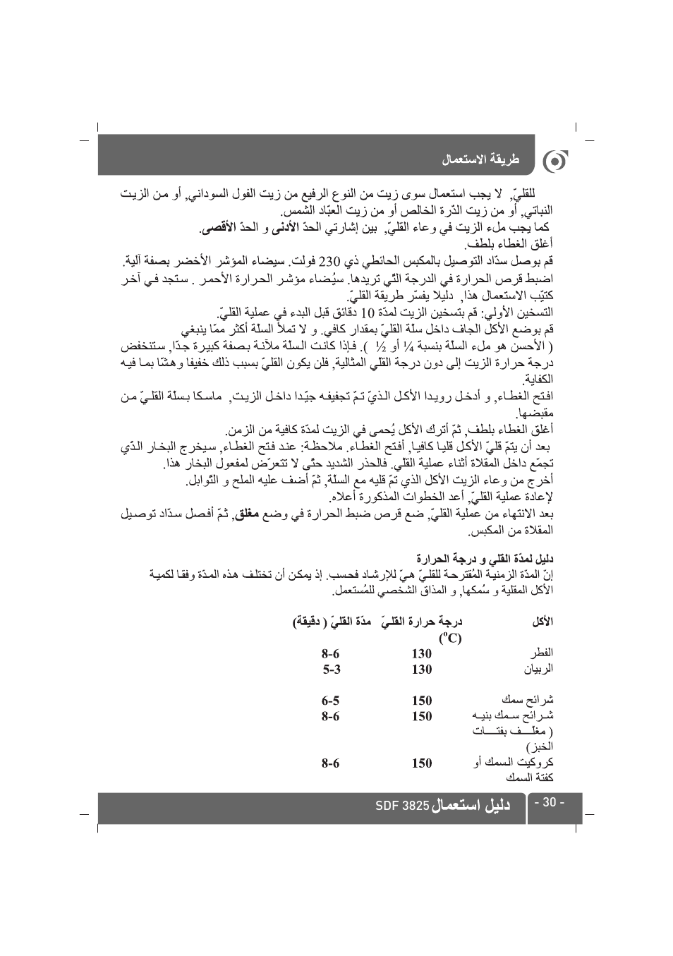 SINBO SDF 3825 User Manual | Page 31 / 48