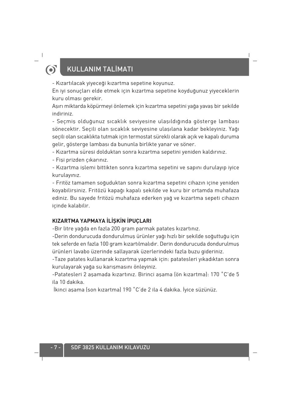 SINBO SDF 3825 User Manual | Page 8 / 48