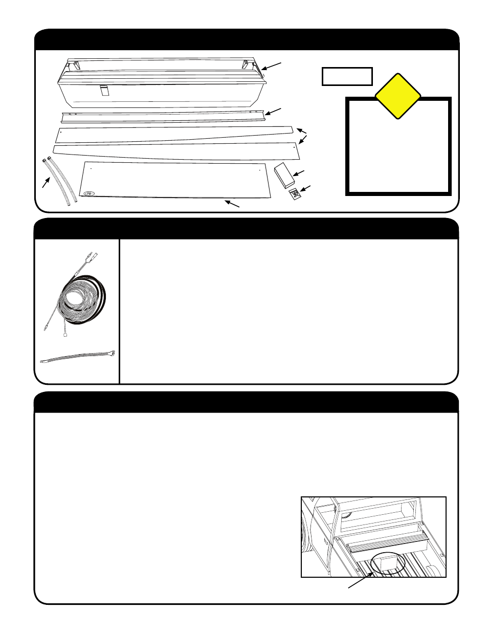 Packaging contents, Step 3: place canister in truck bed, Step 2: install wiring harness | Caution | Pace-Edwards BL Toyota Tundra StepSide User Manual | Page 3 / 8
