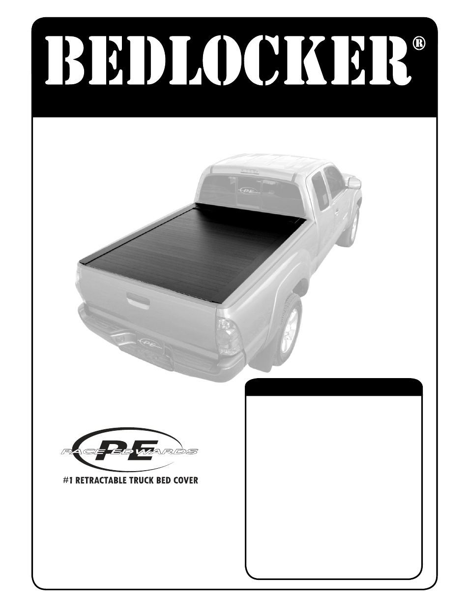 Pace-Edwards Bedlocker Electric Standard User Manual | 8 pages