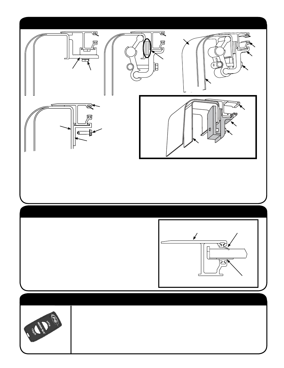 Step 5: installing clamps & shims (continued), Step 7: connecting the electronics, Step 6: lubricating & placing the sweep seals | Pace-Edwards Bedlocker Electric Standard User Manual | Page 5 / 8