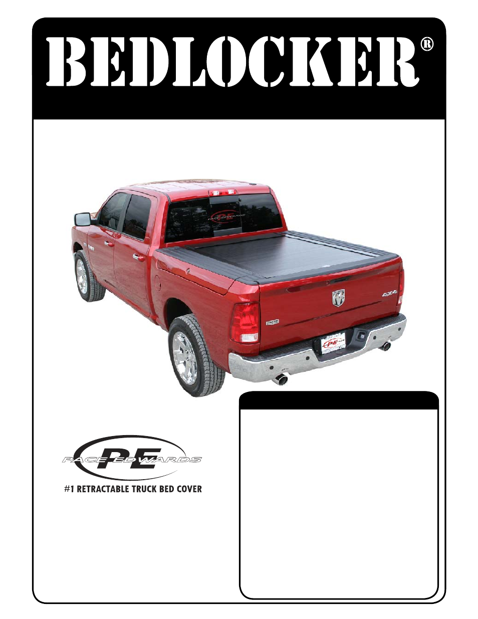 Pace-Edwards BL Dodge with RamBox User Manual | 8 pages