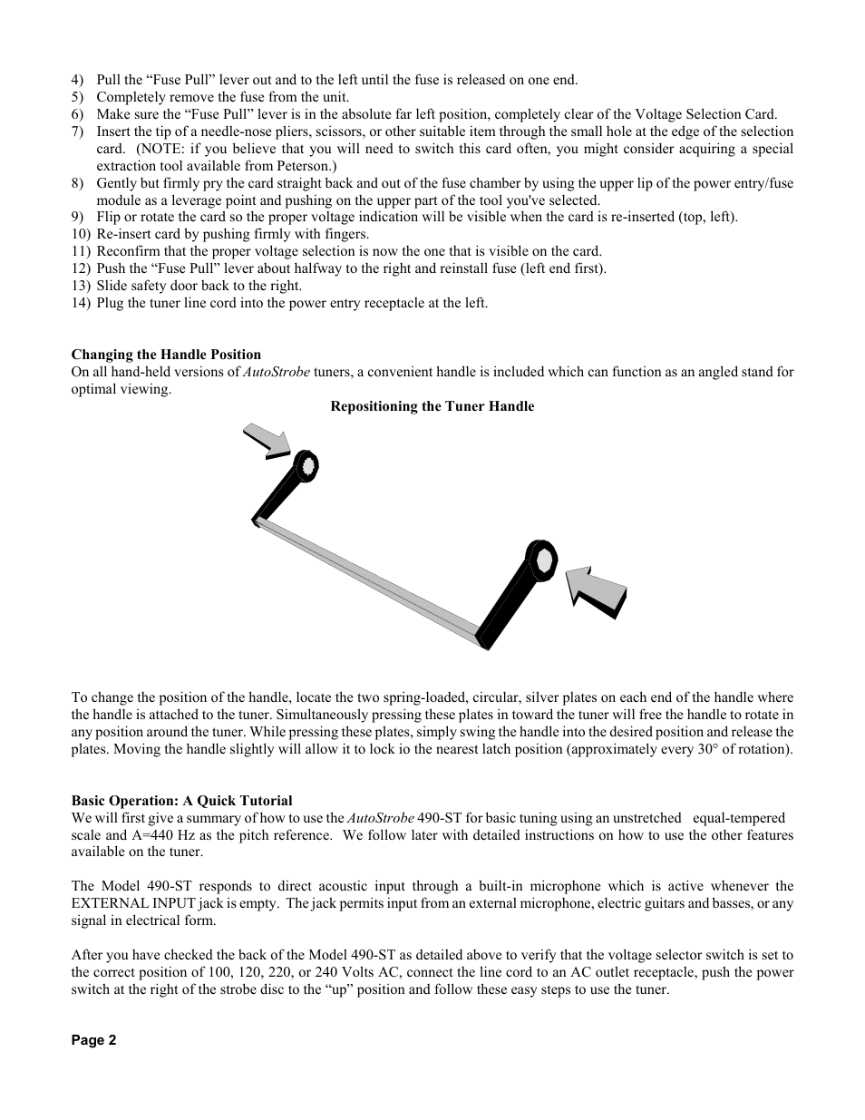 Peterson AutoStrobe 490ST User Manual | Page 4 / 44