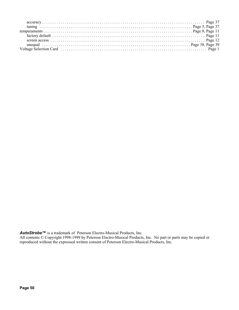 Peterson AutoStrobe 490ST User Manual | Page 44 / 44