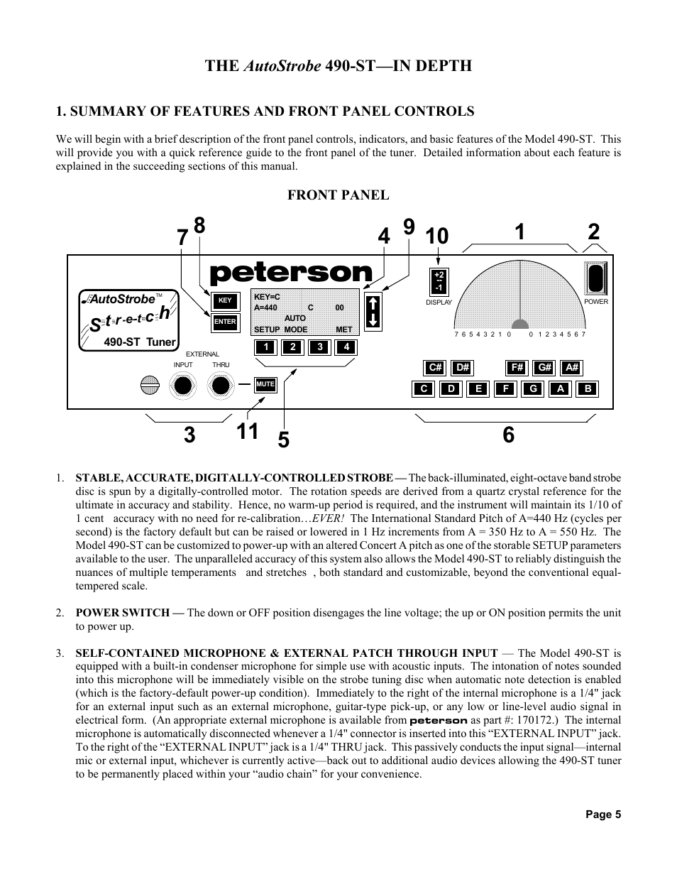 Peterson, The autostrobe 490-st—in depth | Peterson AutoStrobe 490ST User Manual | Page 7 / 44