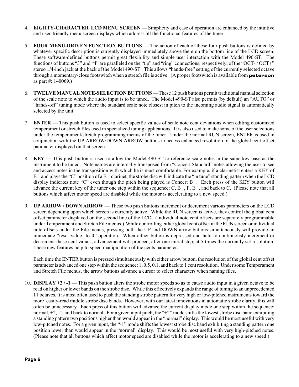 Peterson AutoStrobe 490ST User Manual | Page 8 / 44