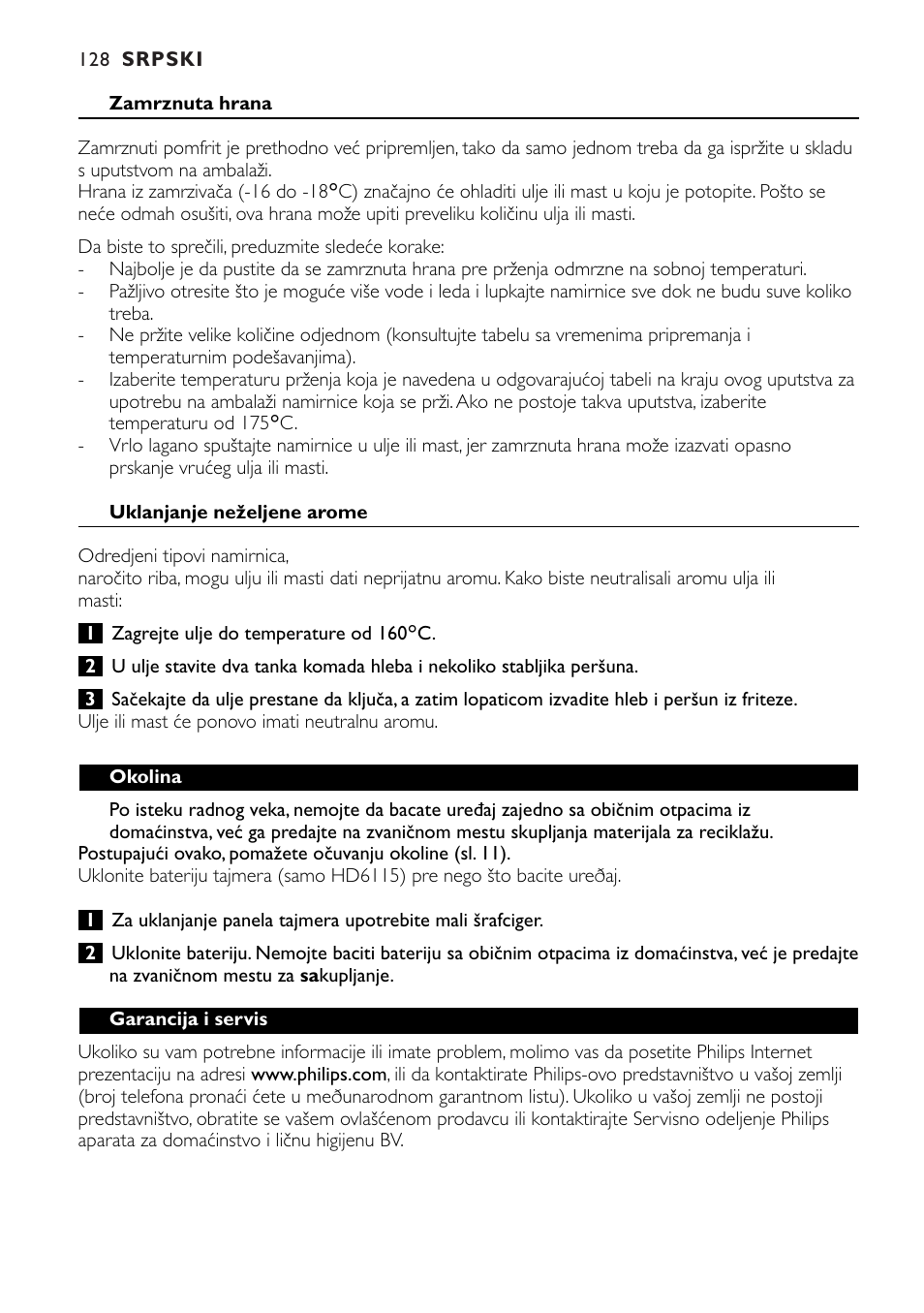 Philips HD6111 User Manual | Page 128 / 136