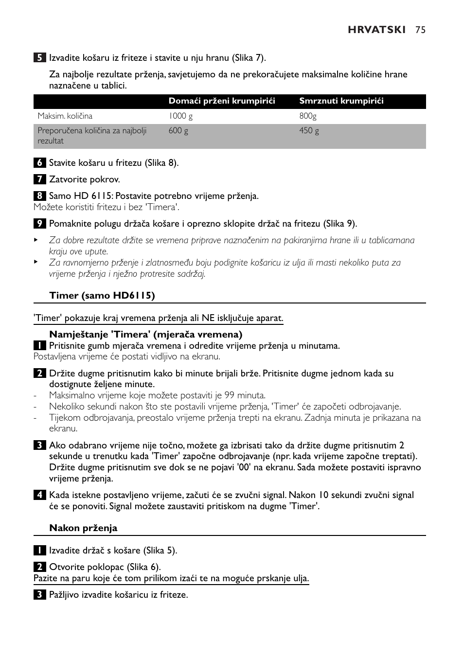 Philips HD6111 User Manual | Page 75 / 136