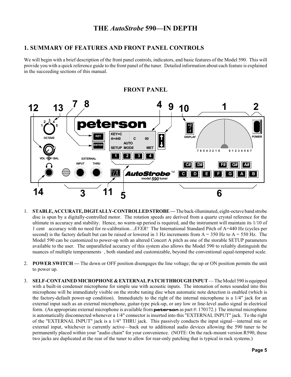 Peterson, The autostrobe 590—in depth | Peterson AutoStrobe 590 User Manual | Page 7 / 30