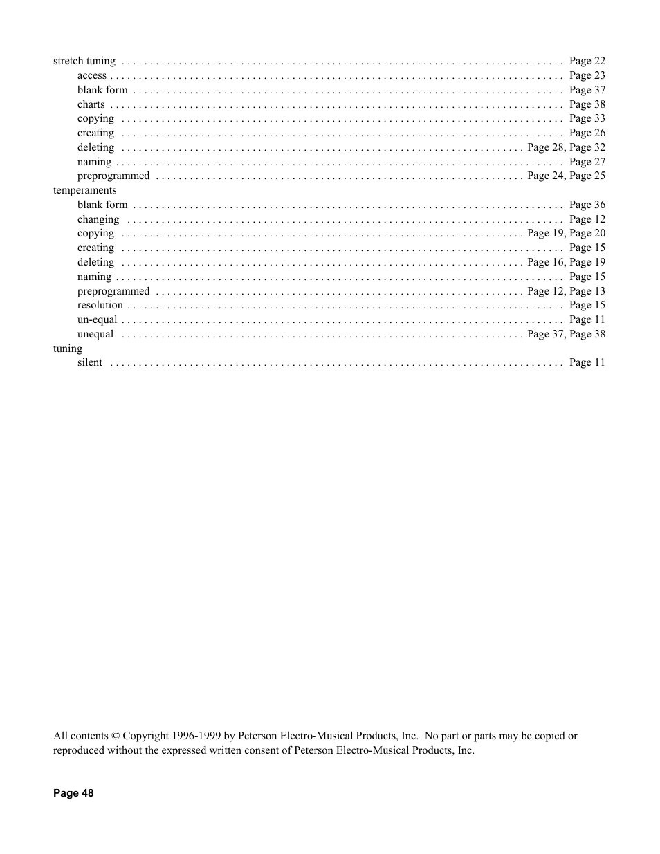 Peterson Strobe Center 5000-II User Manual | Page 50 / 50