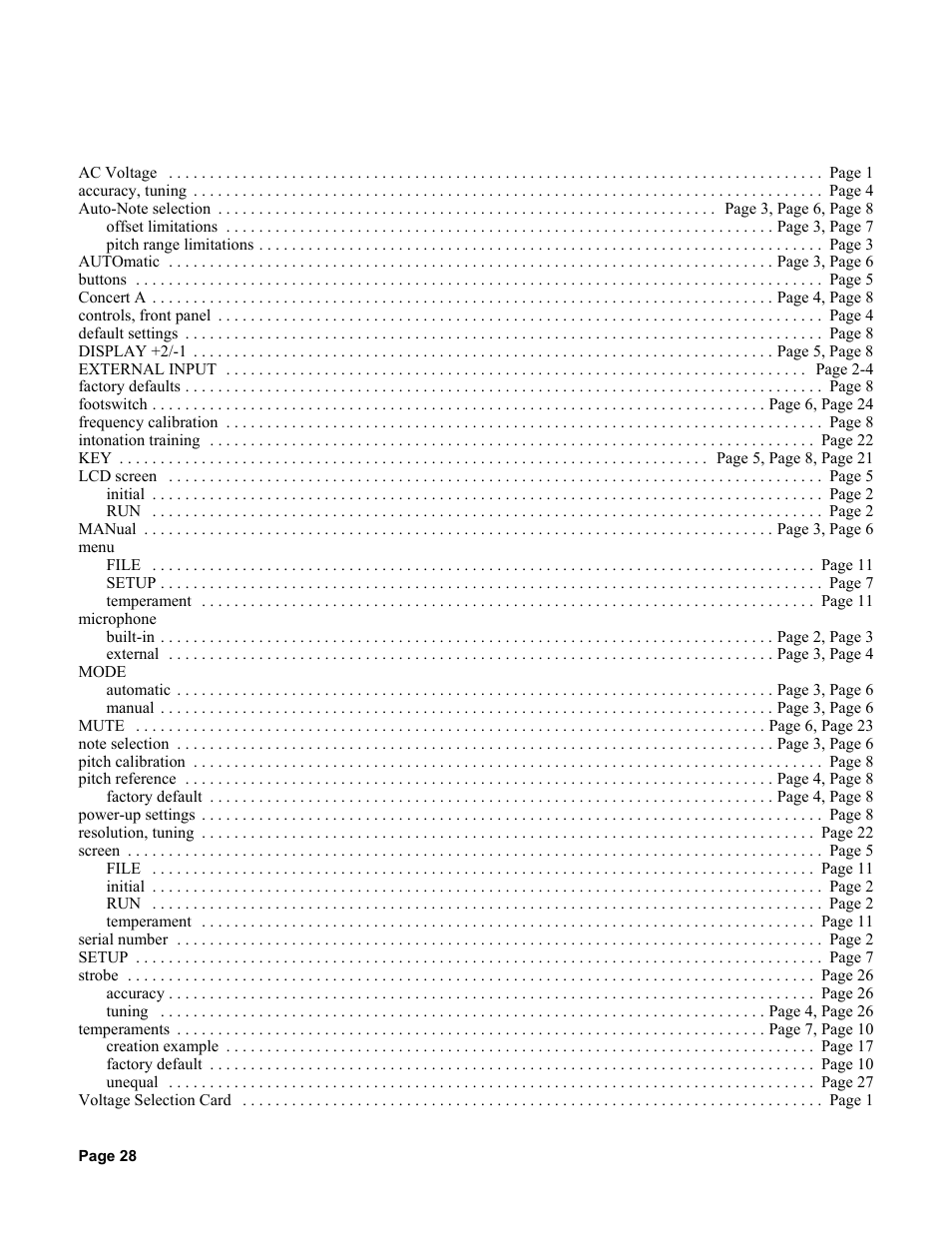 Peterson AutoStrobe 490 User Manual | Page 26 / 27