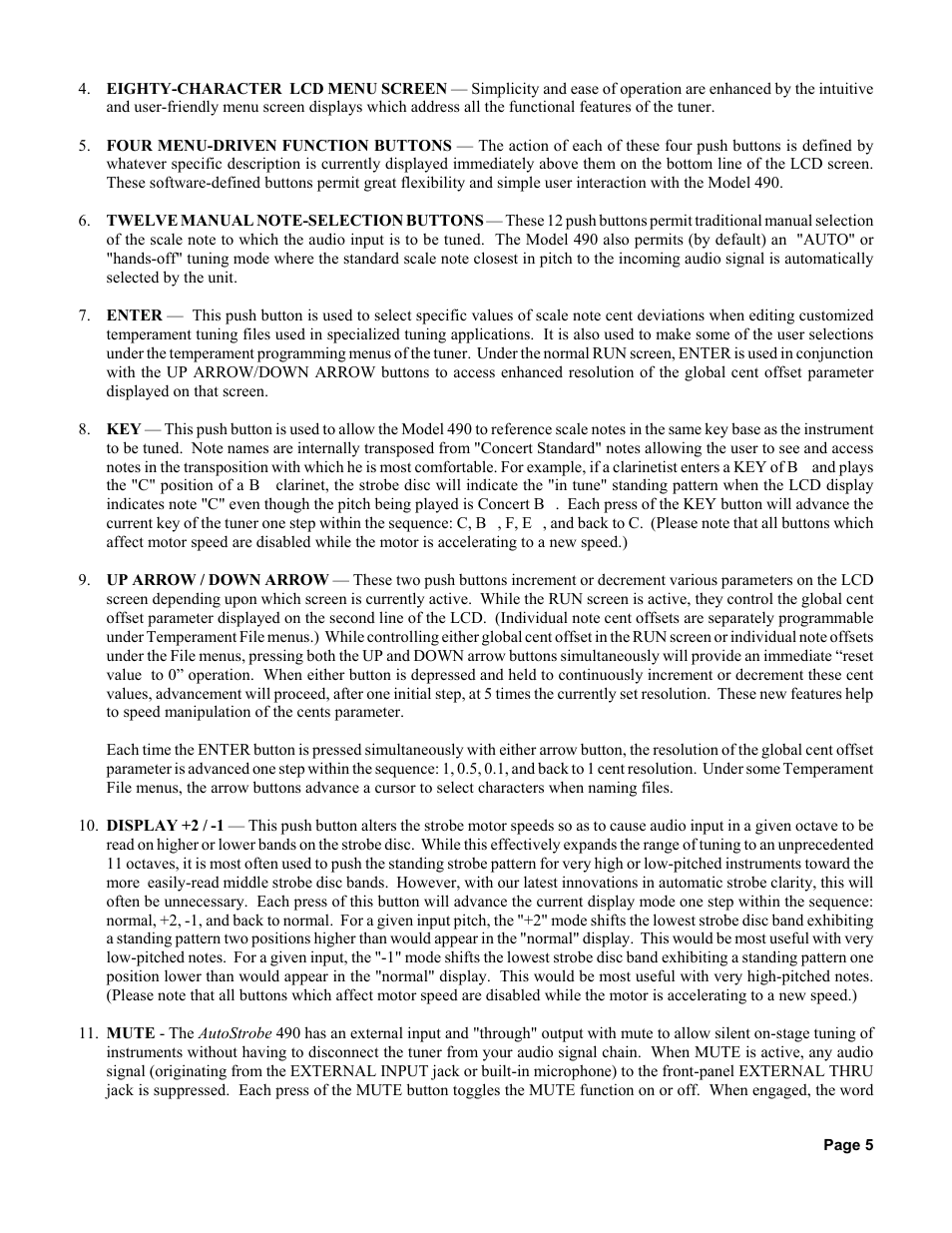 Peterson AutoStrobe 490 User Manual | Page 7 / 27