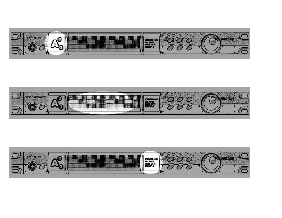 Stroborack, Front panel screens | Peterson VS-R StroboRack User Manual | Page 11 / 43